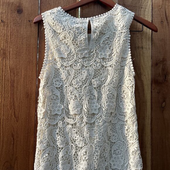 JOIE VIONNE CROCHET LACE Cream DRESS NWT Size Small MSRP $198 - Picture 10 of 16